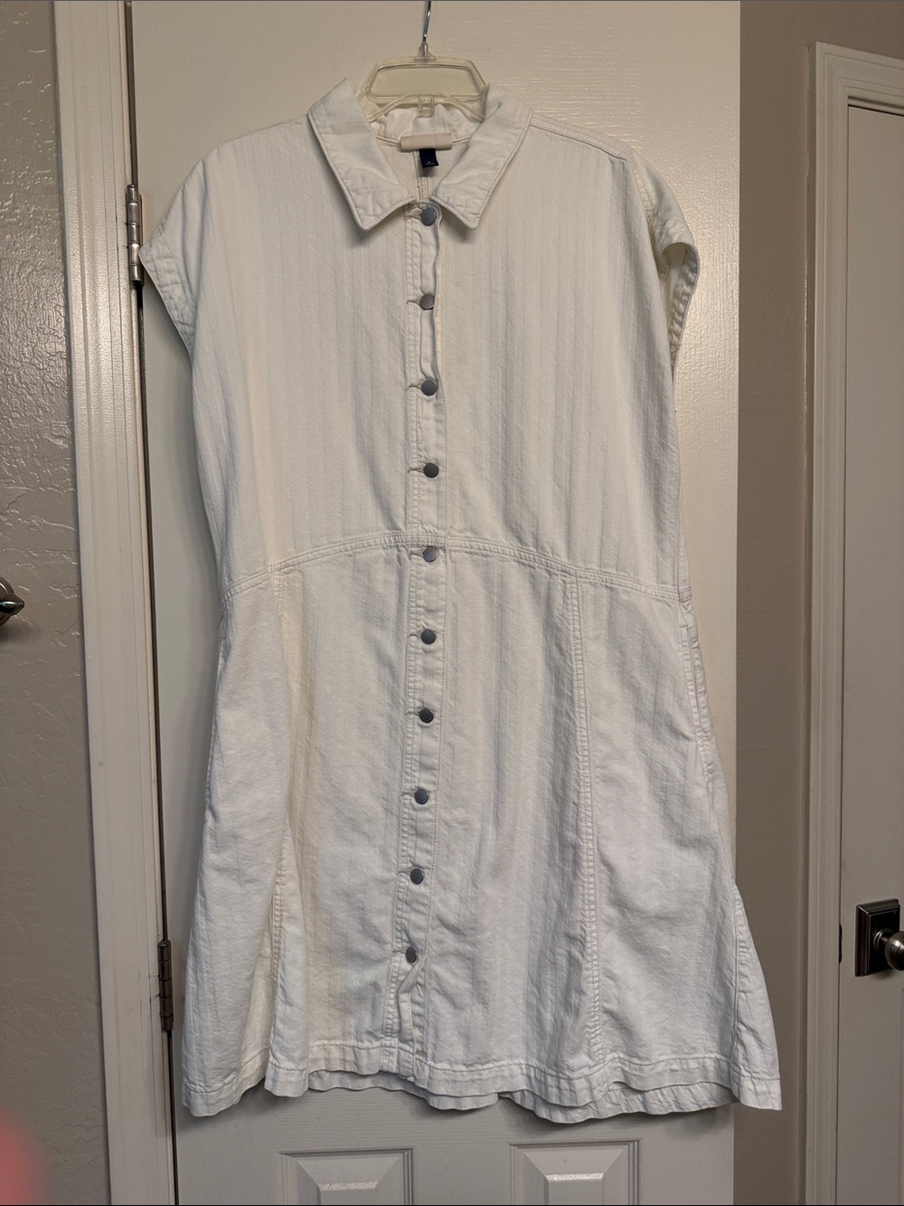 Universal Thread White Button-Front Mini Dress
